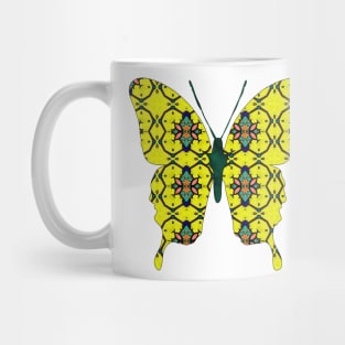 Wowsers Yellow Butterfly Mug